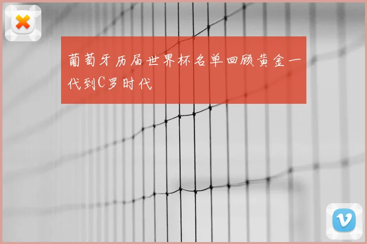 葡萄牙历届世界杯名单回顾黄金一代到C罗时代